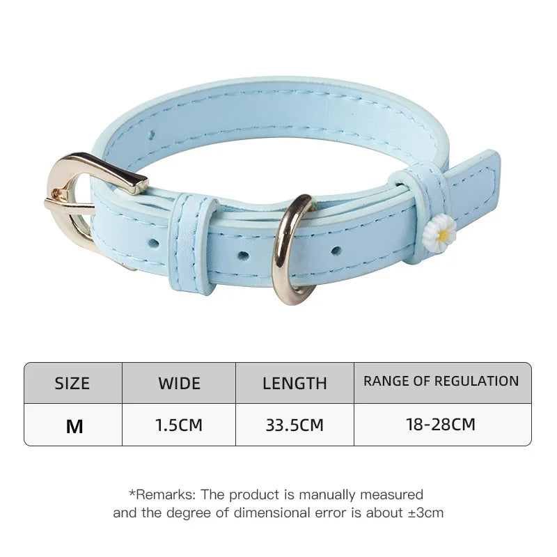 Collare per Cani con Margherite – Elegante e Regolabile