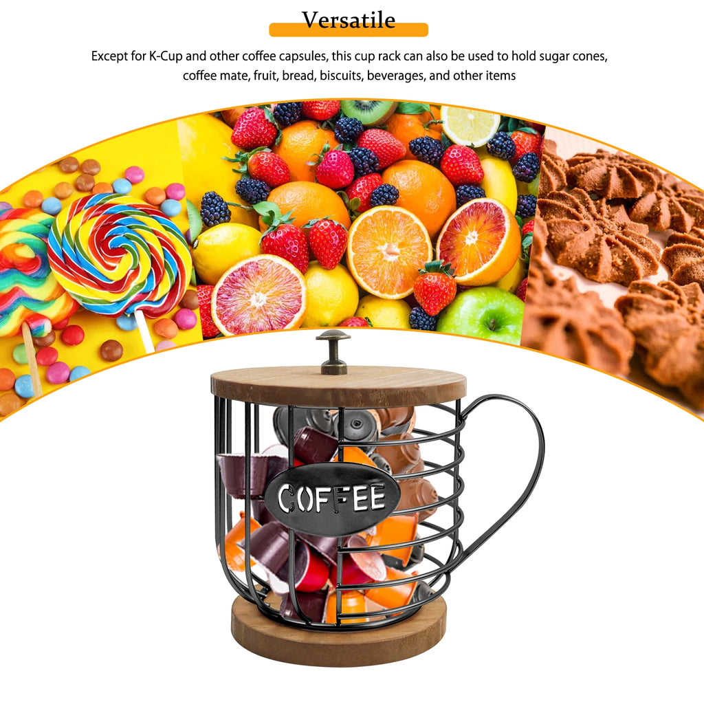 Porta Capsule Caffè con Coperchio – Organizer Salvaspazio Cucina