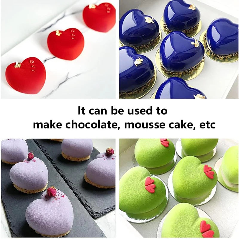 Stampini in Silicone a Forma di Cuore – Dolci Creativi
