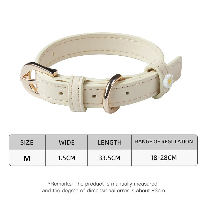 Collare per Cani con Margherite – Elegante e Regolabile