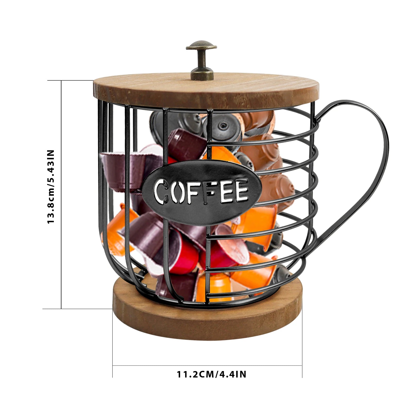 Porta Capsule Caffè con Coperchio – Organizer Salvaspazio Cucina