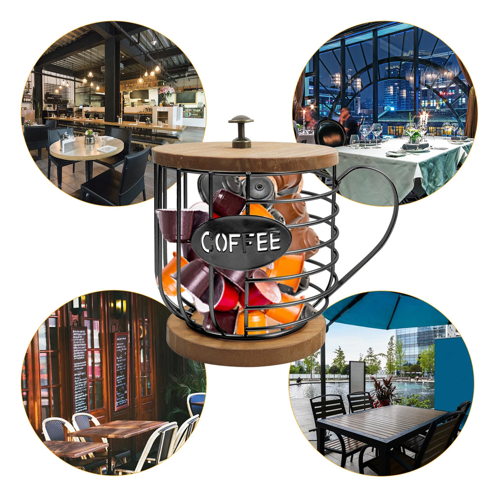 Porta Capsule Caffè con Coperchio – Organizer Salvaspazio Cucina