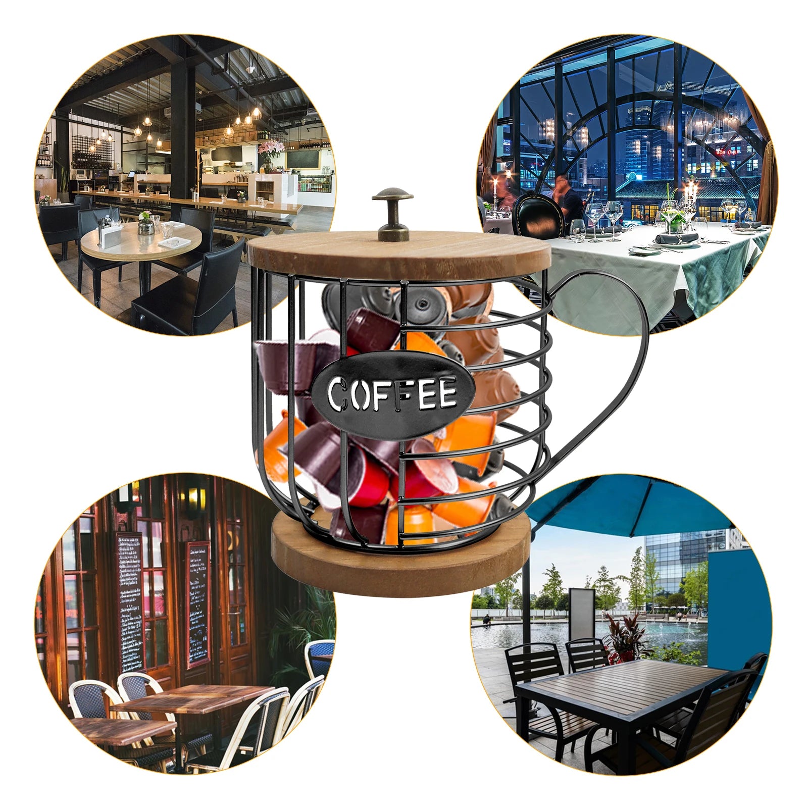 Porta Capsule Caffè con Coperchio – Organizer Salvaspazio Cucina