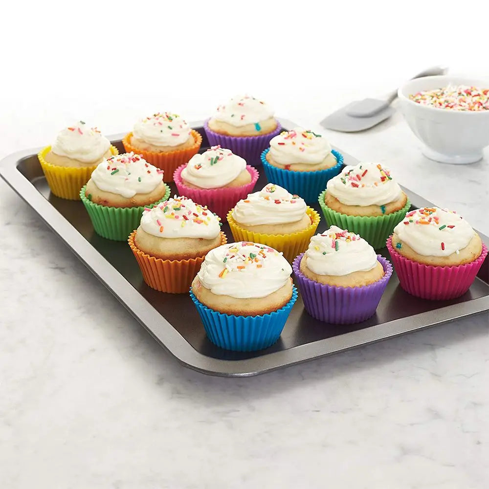 Stampini in Silicone per Muffin e Cupcake (12 Pezzi) – Antiaderenti