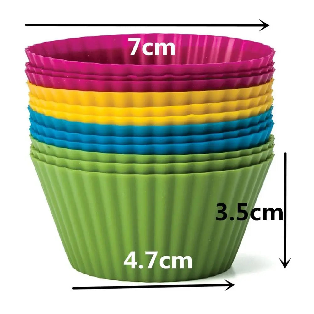 Stampini in Silicone per Muffin e Cupcake (12 Pezzi) – Antiaderenti