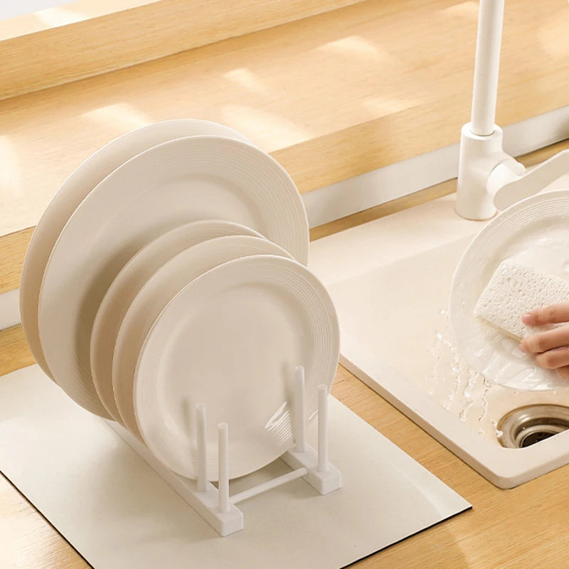 Scolapiatti Multifunzionale in Plastica – Organizer Cucina Salvaspazio