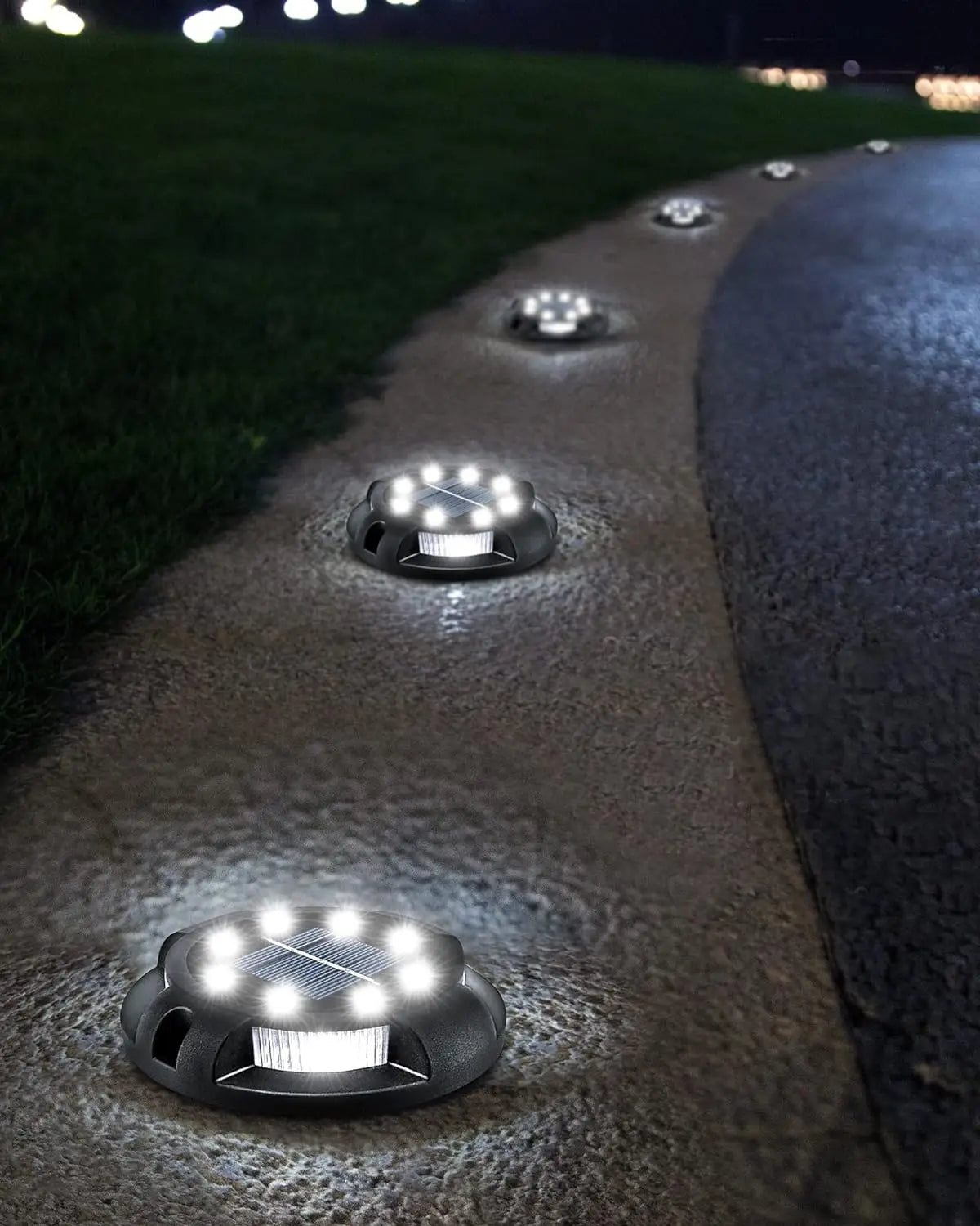 Luci Solari da Incasso a Terra – 12 LED per Giardino e Vialetti