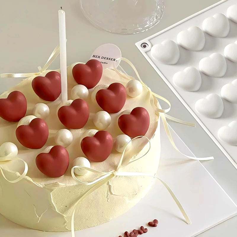 Stampini in Silicone a Forma di Cuore – Dolci Creativi