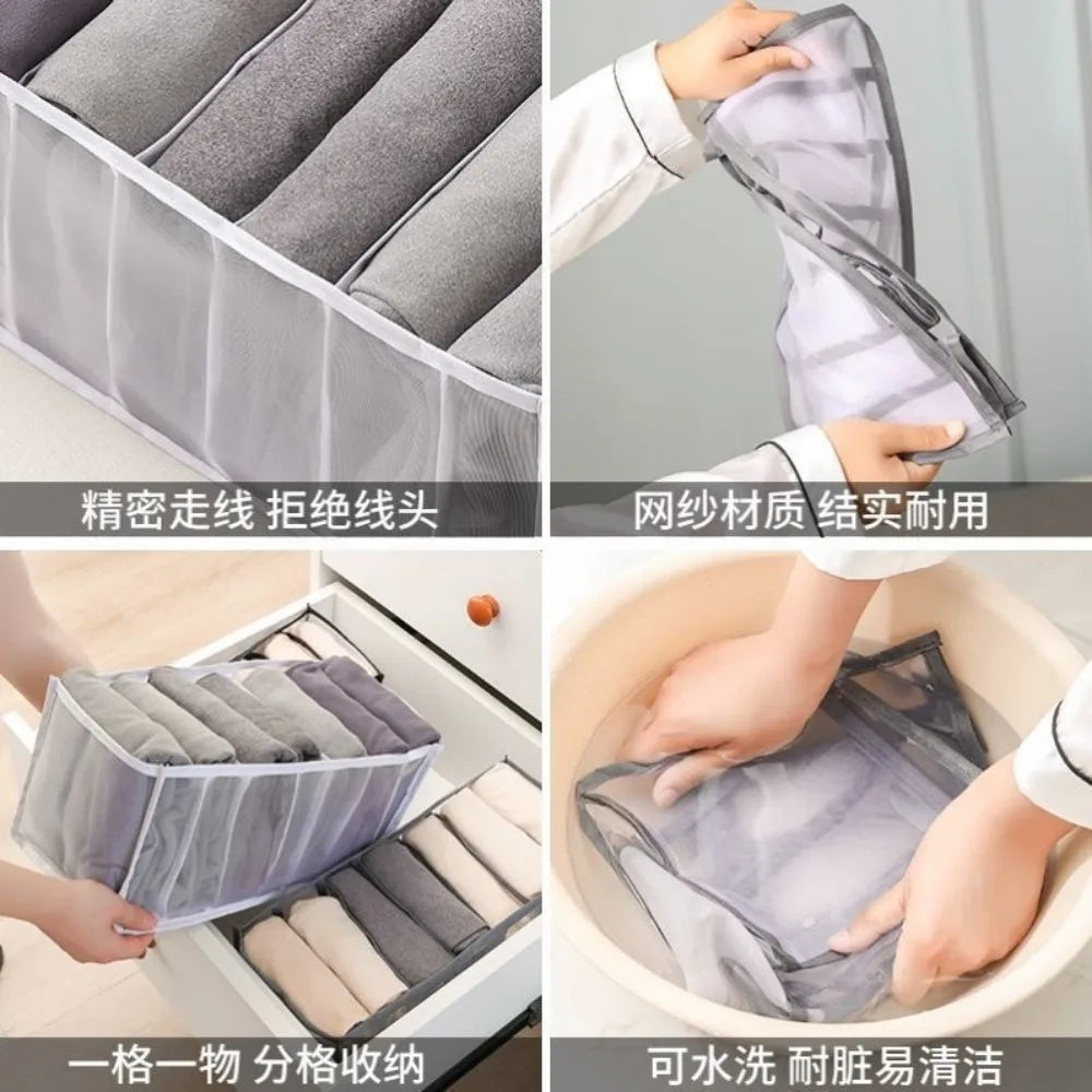 Organizer per Jeans e Vestiti – Box Salvaspazio per Armadio e Cassetti
