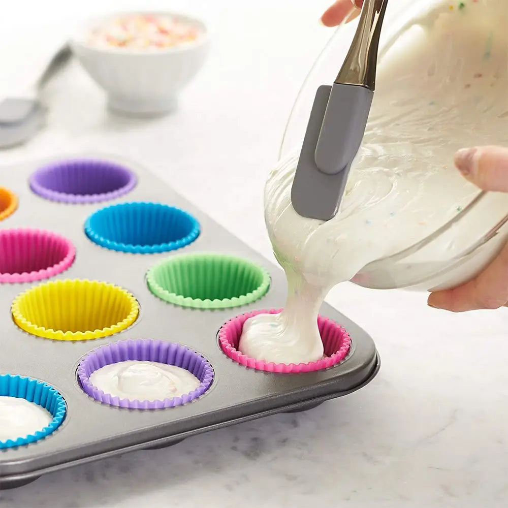 Stampini in Silicone per Muffin e Cupcake (12 Pezzi) – Antiaderenti