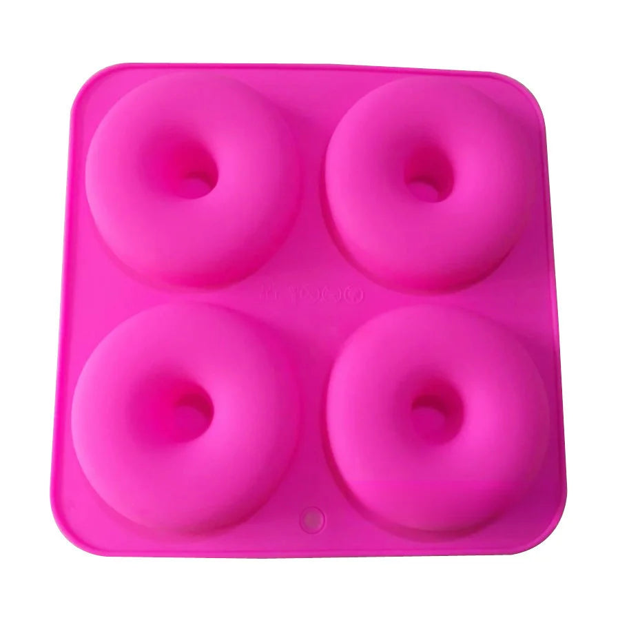 Stampo in Silicone per 4 Ciambelle Grandi – Ø 10 cm