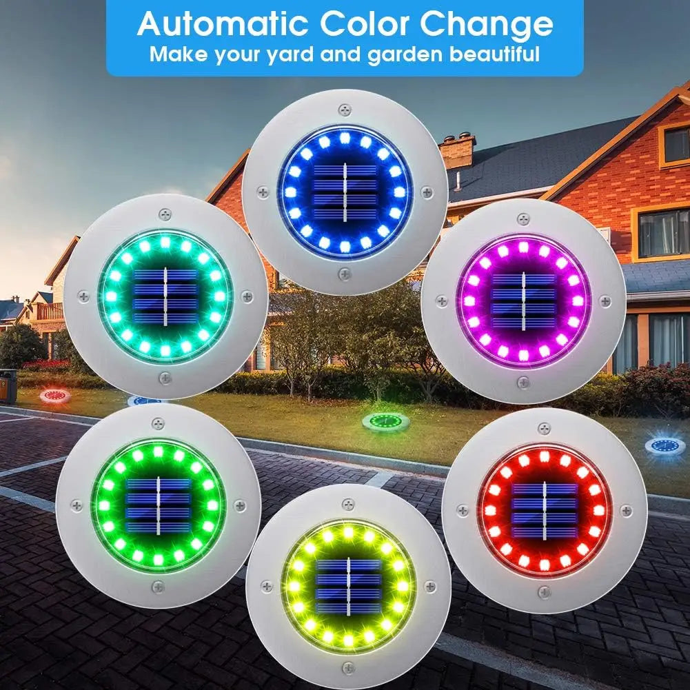 Luci Solari da Incasso a Terra – 12 LED per Giardino e Vialetti