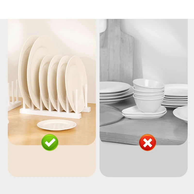 Scolapiatti Multifunzionale in Plastica – Organizer Cucina Salvaspazio