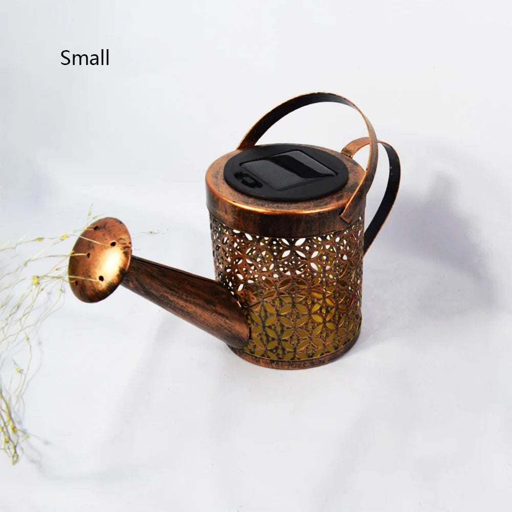 Annaffiatoio Solare Decorativo LED – Lampada da Giardino Effetto Cascata