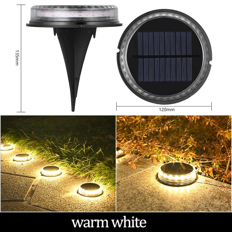 Luci Solari da Incasso a Terra – 12 LED per Giardino e Vialetti